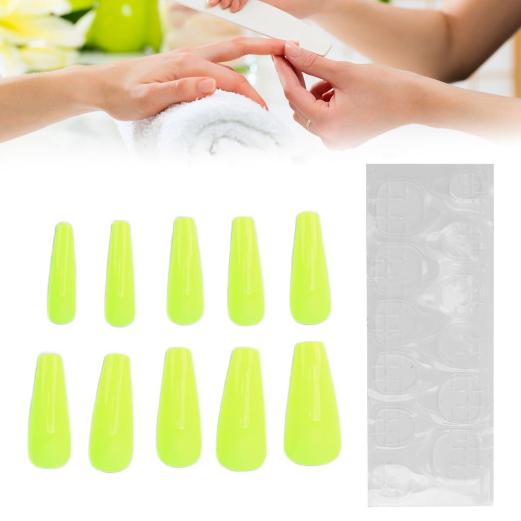 10pcs Pure Color Full Cover False Nail Women Girls Elegant Fashionable Fake Nail Tip Manicure ToolN5354 01