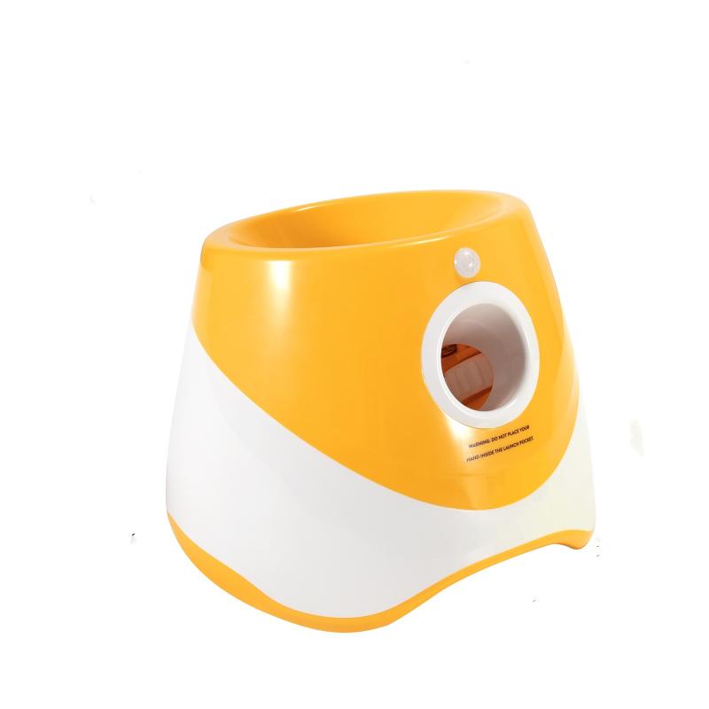 Hundespielzeug Tenniswerfer Automatisch Mit 3 Bällen Haustiere Hunde Jagdspielzeug Interaktives Flipper-Design Wiederaufladbar Tennisball Katapult