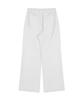 Nodeuyuumeon Cotton Relax Elastic Waist Pants [White]