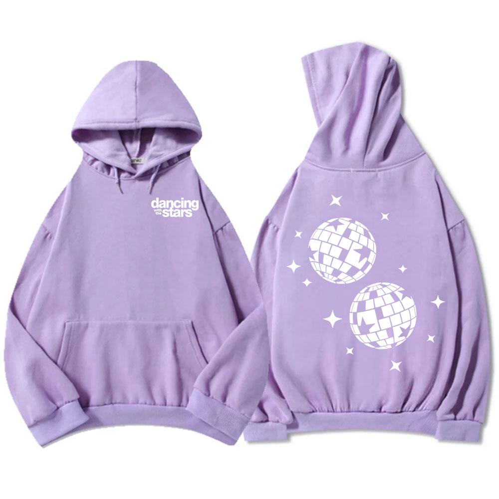 DWTS Mirrorball Long Sleeve Hoodies Dancing with The Stars TV Show Print Sweatshirts Unisex Fleece Hooded Pullovers XS