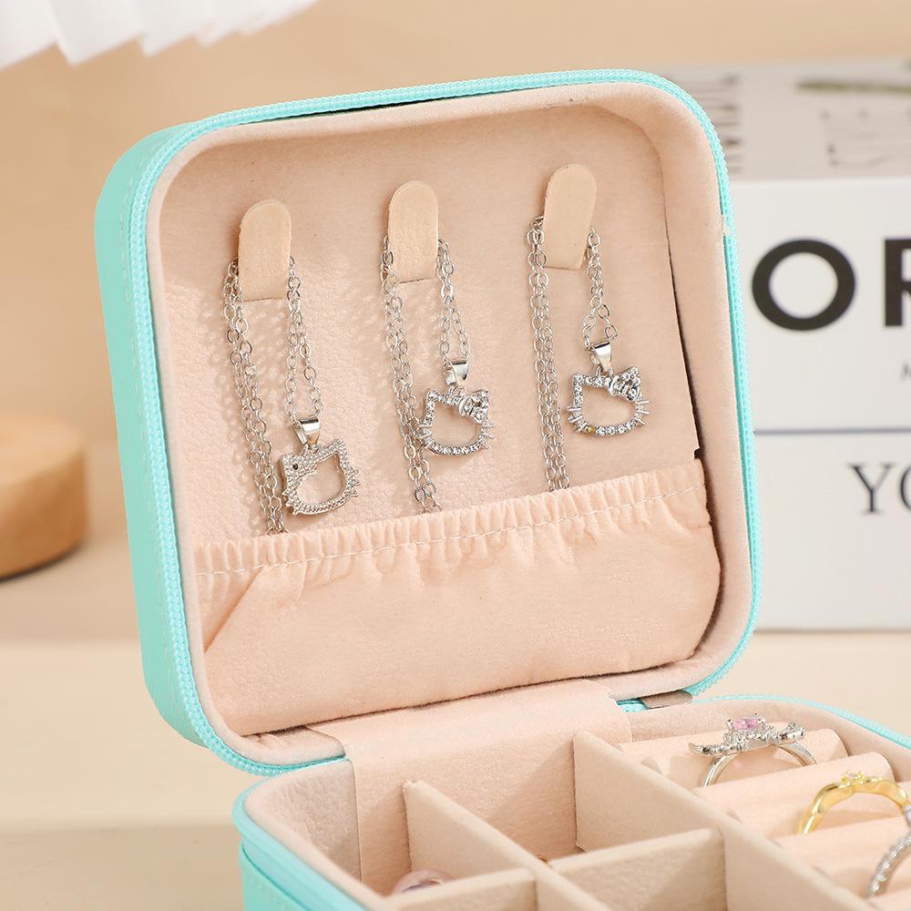 Luxury Portable Jewelry Box for Rings, Necklaces & Earrings