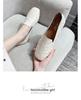 Women's Square Toe Loafers - Soft Leather, Hollowed-Out Flats for Spring/Summer 2025