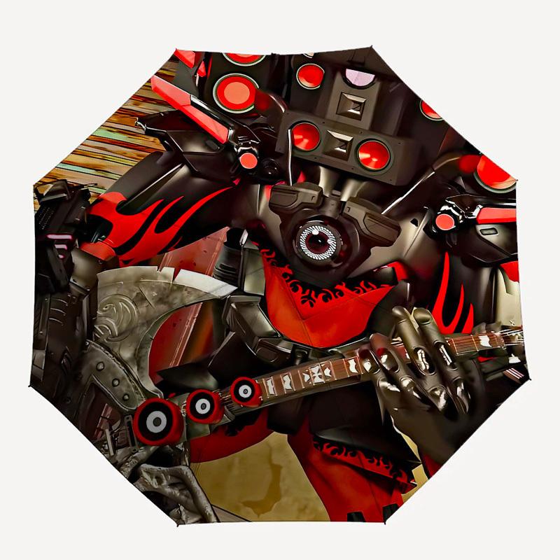 Robot Guitarist- Automatic Opening and Closing, 8-rib Structure Portable Umbrella, Suitable for Men and Women in All Seasons - Perfect Gift