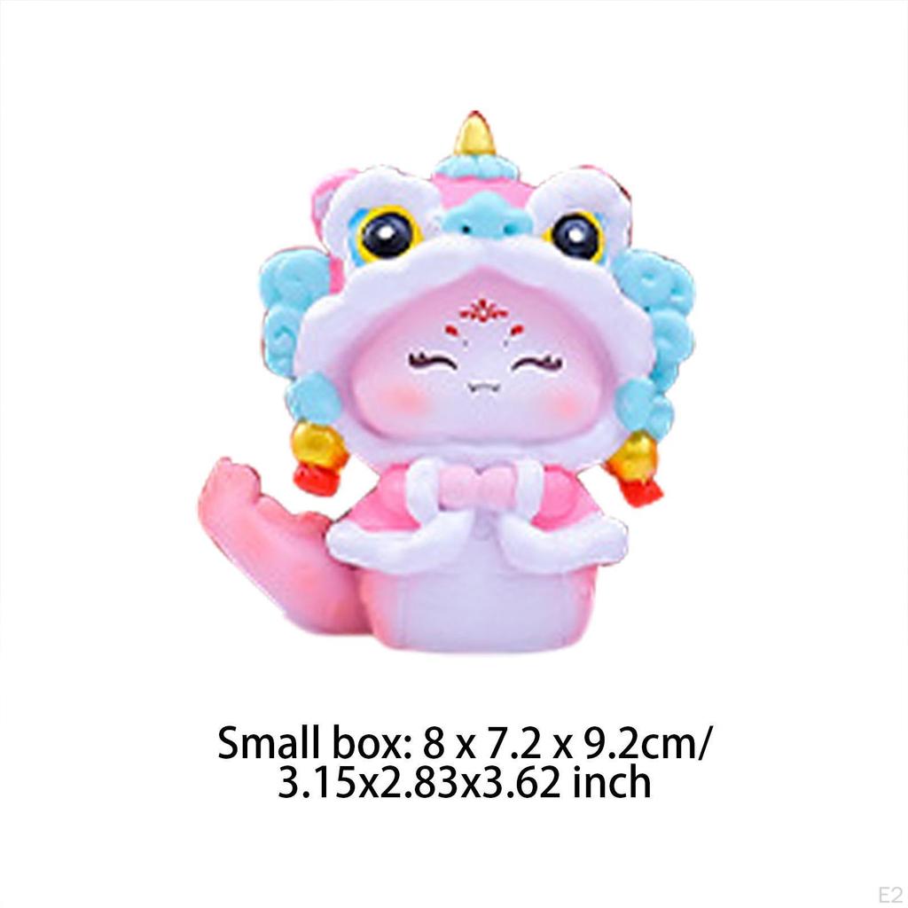 Kleine Schlangenstatue Chinesisches Jahr Regal Weihnachts-Miniaturfigur