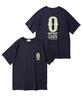 Oeta Arch Shape Double Cotton Oversized Short Sleeve T-Shirt Navy Ots26031