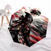 Geisha. Cherry Blossom Themed Automatic Opening and Closing Umbrella, Brightly Colored 8 rib Portable Umbrella, Suitable for Men and Women,