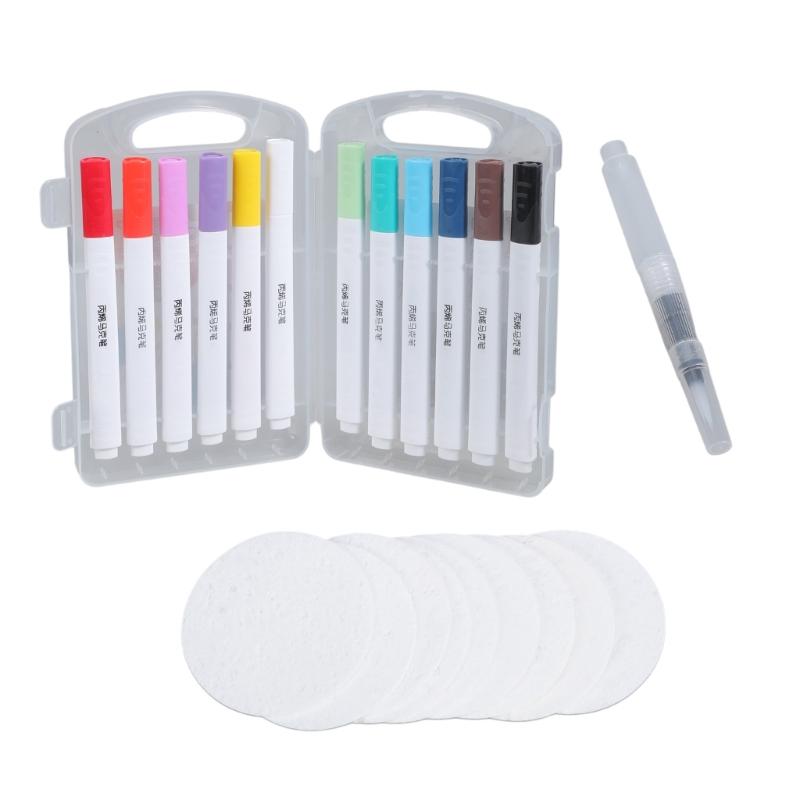 Magics 3D Foam Texture Painting Kits Watercolor Pen Magics Puff Paint Puff Drawing Texture Painting Kits Art Supplies