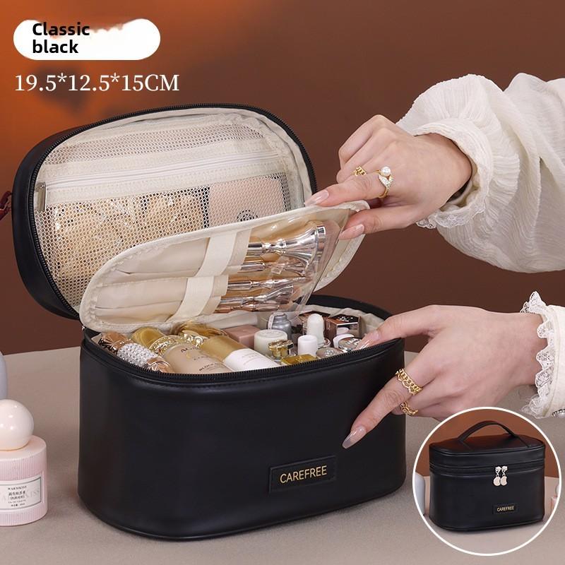 Pu Material Travel Cosmetic Bag With Waterproof Design For Daily Use And Storage