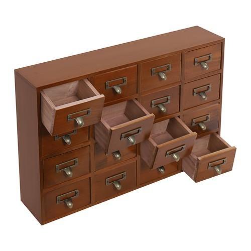 64 Drawer Storage Cabinet Pine Wood Tabletop Organizer Box for Home Office Craft Supplies Organization United States 38862₽