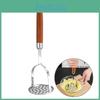 Acero Papa Hogar Acero Inoxidable Prensa Trituradora Mango de Madera Exprimidor Manual Trituradora de Verduras Picadora de Alimentos Gadgets de Cocina