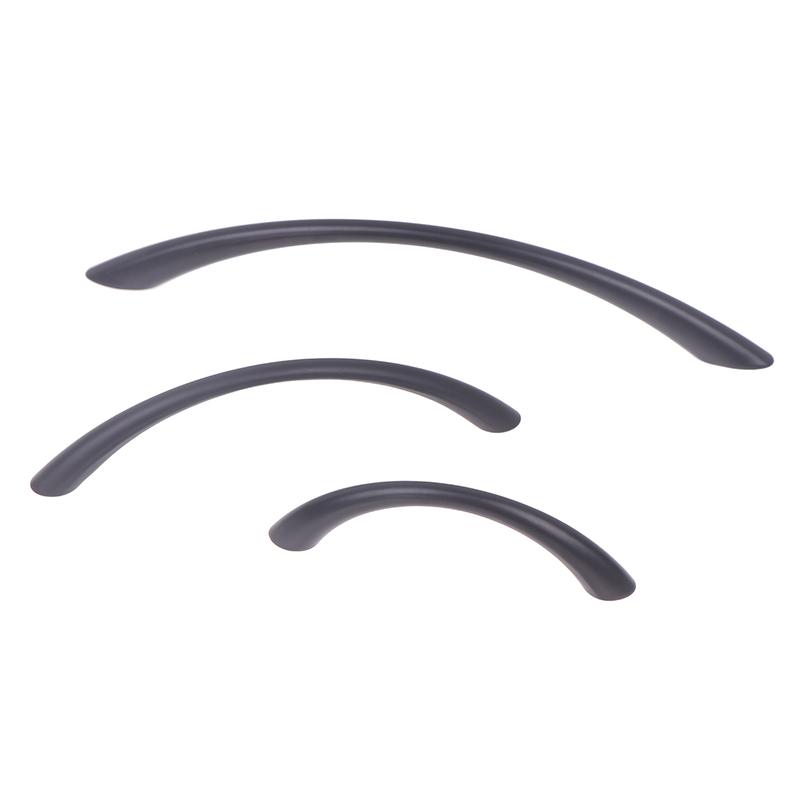 Zinc Alloy Solid Cupboard Door Handle Simple Curved Drawer Pull Multifunctional Wardrobe Shoe Cabinet Knob Furniture Hardware