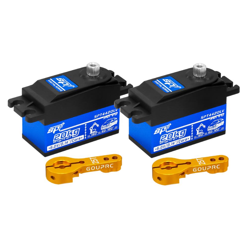 20KG Low Profile Servo With 25T Servo Arm Digital Servo RC Digital Micro Servo for Tamiya Kyosho On-Road Touring Drift Car/Boat