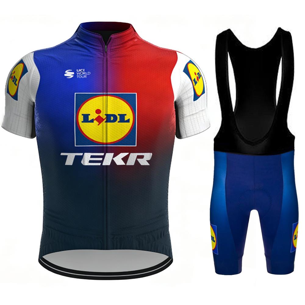 Abbigliamento Mtb da Uomo Maglie da Ciclismo TEKR Camicetta Vestiti Giacca da Uomo Set da Uomo Pantaloncini Attrezzatura Maglia Professionale Pantaloni Uniforme Gel