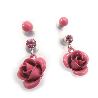 [J8663] - 2 Pairs of Pink 'Rosa Romantica' Earrings