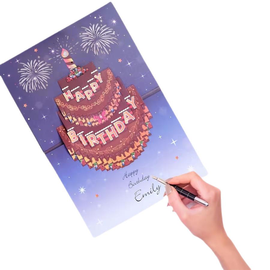 Greeting Cards 3d Lightup Birthday Card With Music And Fireworks For Celebrations