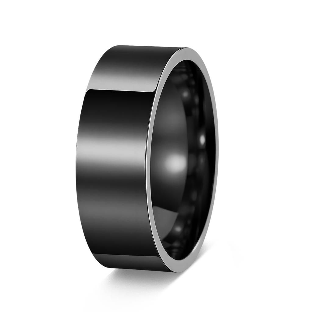 Minimalistischer Modeschmuck Edelstahl Partnerringe Poliertes Band 4mm 6mm 8mm Größen