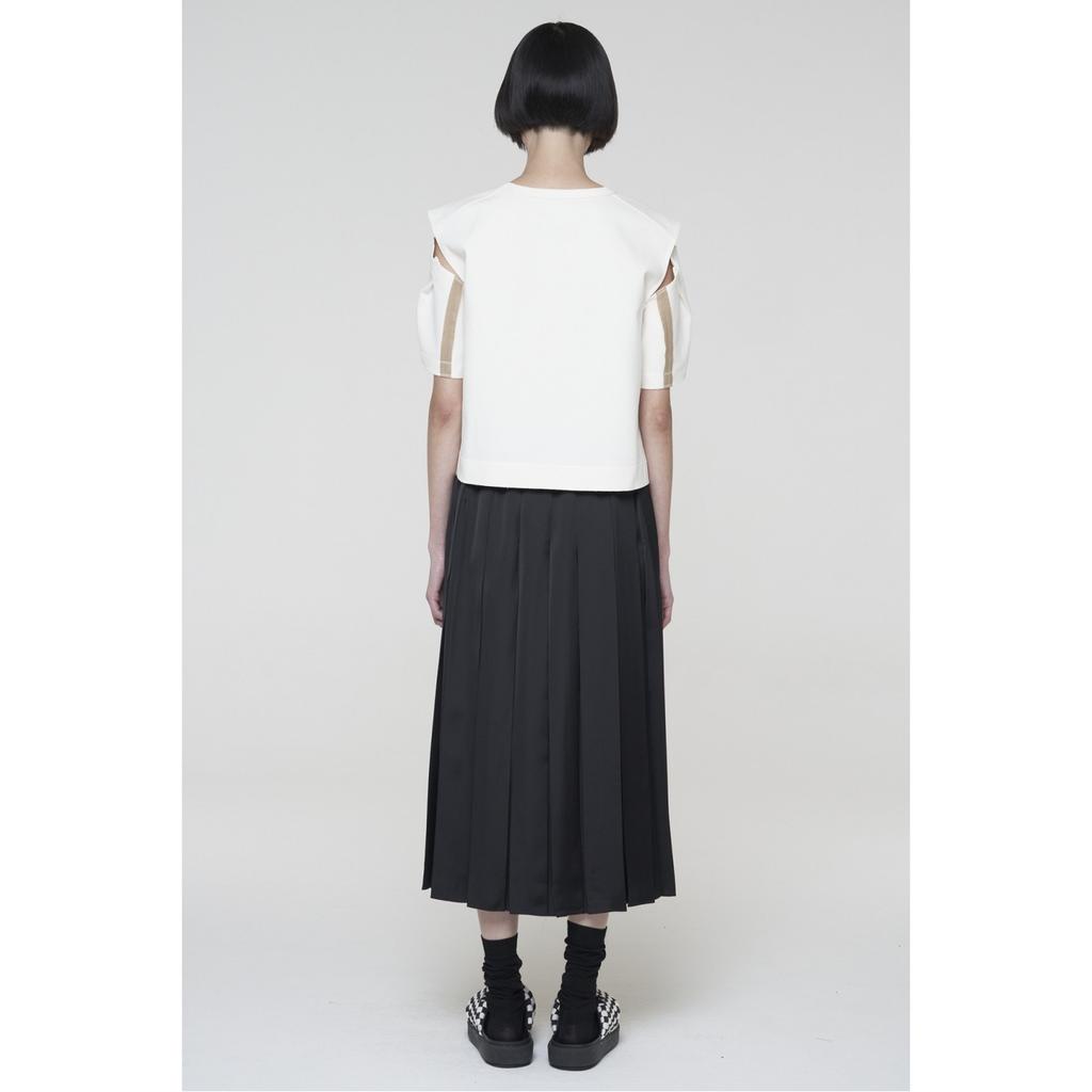 RECODE Pocket Patchwork Pleats Skirt_Rqkam24534Bkx