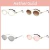 Spring New Fashion Oval Metal Sunglasses With Uv400 For Outdoor Activities