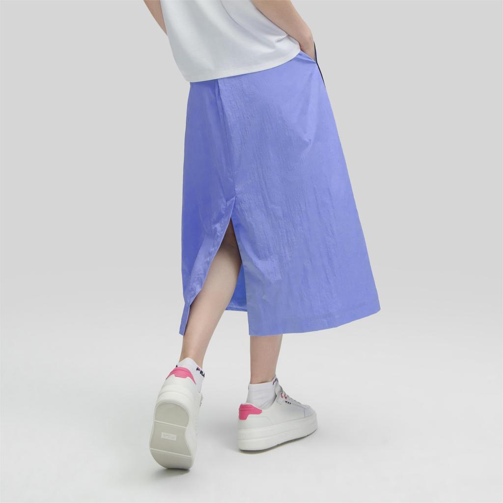 New FILA Casual Long Skirts Women's Blue Star Flower Blue F11W424301FLB