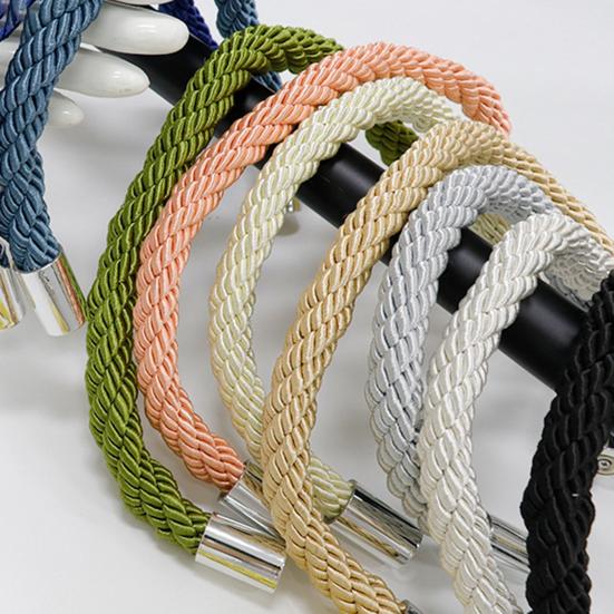 Strong Magnetic Curtain Tieback, Decorative Modern Rope Tie Back Buckle for Drapes, Window Curtain Holdback for Home Bedroom Office