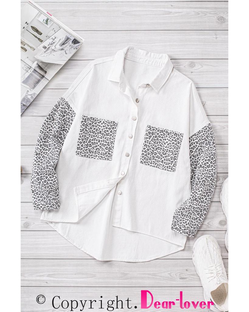 Azura Exchange Leopard Denim Jacket