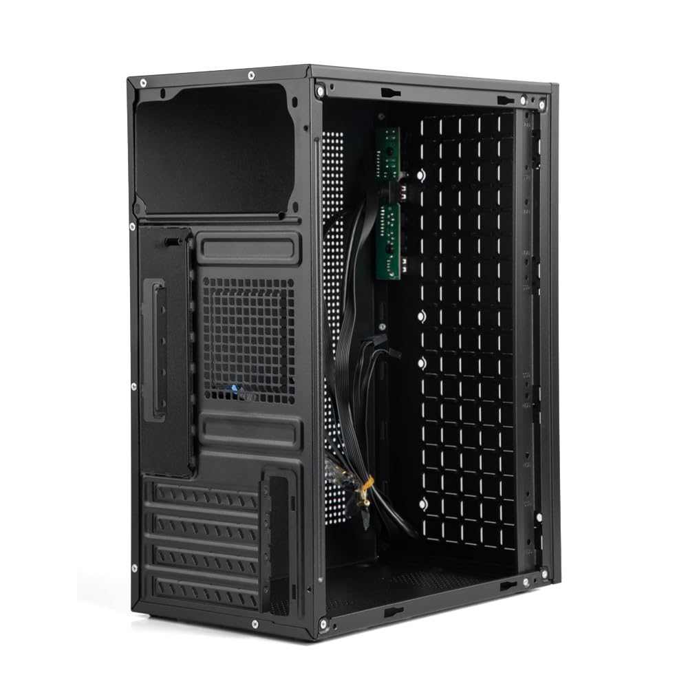 Micro ATX PC Case, MATX Case, Mini PC, ITX, Desktop Computer Case, Supports Micro ATX, MATX, DTX, ITX, Mini PC, USB 3.0, Supports 3.5'' HDD (Black)