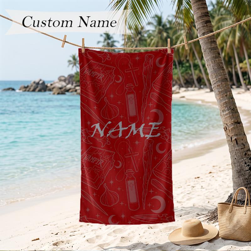 Buffy the Vampire Slayer Custom Name Printed Beach Towel Personalized Soft Towel For Swimming Beach Travel