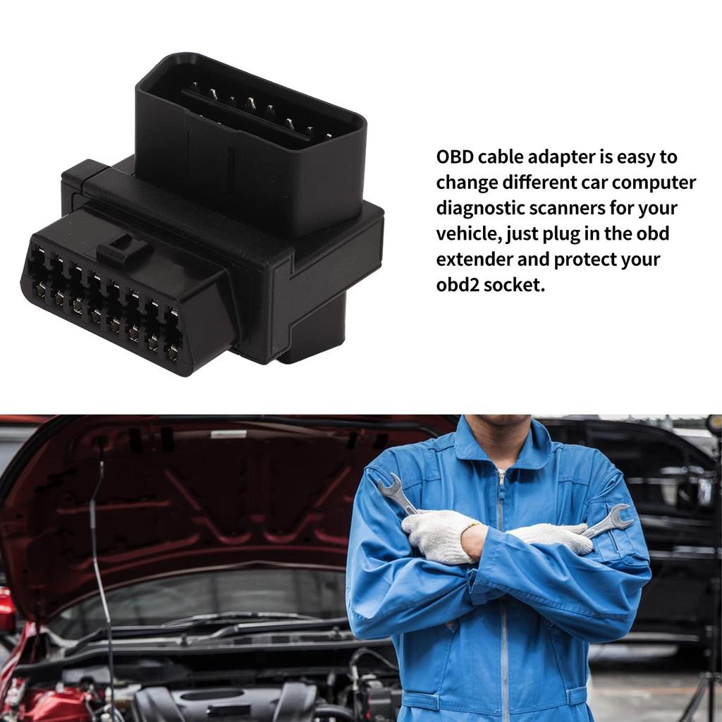 OBD2 Splitter Adapter 16 Pin Male to 2 Female OBDII Splitter for Connector Plug & Play Diagnostic Extender