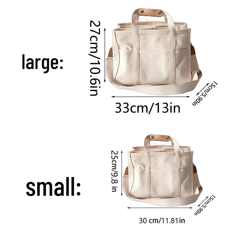Plus Size Canvas Mummy Bag: Fashionable, Multifunctional Mother & Baby Crossbody Shoulder Handbag