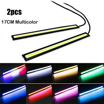 2pcs 17cm COB DRL LED 12V 6000K Waterproof Daytime Running Light Auto Strip Light Car COB Fog Lamp Car Styling Led DRL Lamp