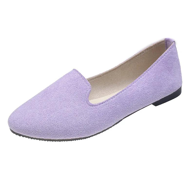 Fashion Womens Vulcanized Shoes Solid Color Women Loafers Shallow Mouth Female Flat Shoe Lightweight Warm Moccasins Spring Zapatos Mujer