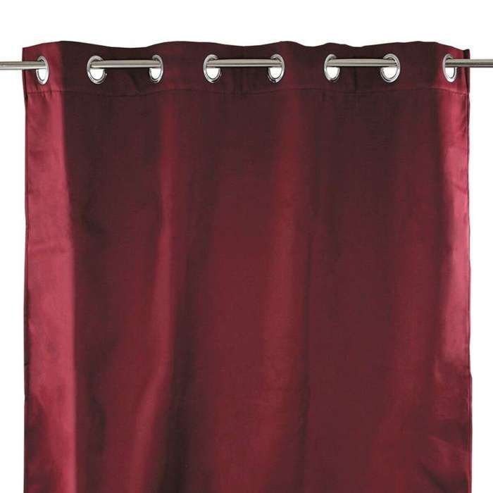 Rideau occultant rouge bourgogne 140x250 Vendu à l'unité.