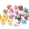 1Pc Handmade Crochet Animal Mixed Felt Ball DIY Charm Newborn Care Accessories Necklace Pacifier Chain Set Toy