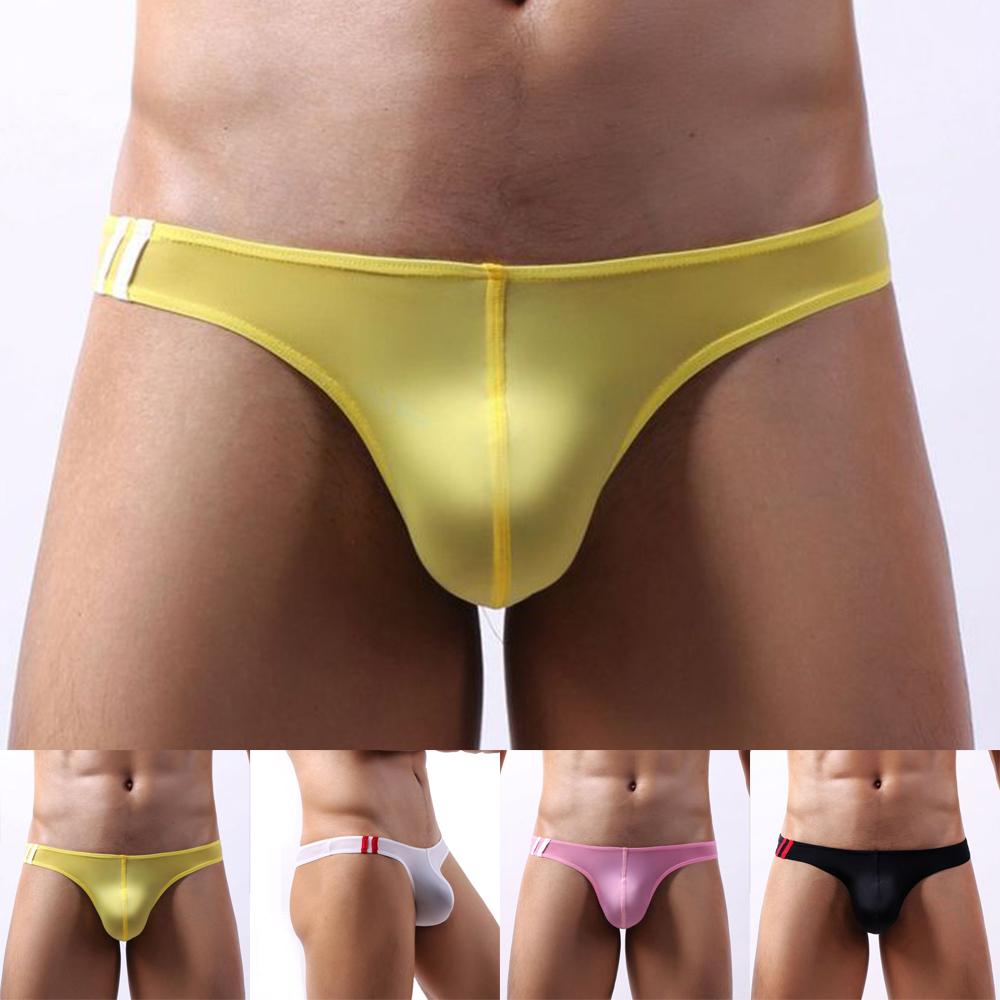 US-Männer G-String Slip Sexy Tanga Bikini Unterwäsche T Back Pouch Höschen Bademode