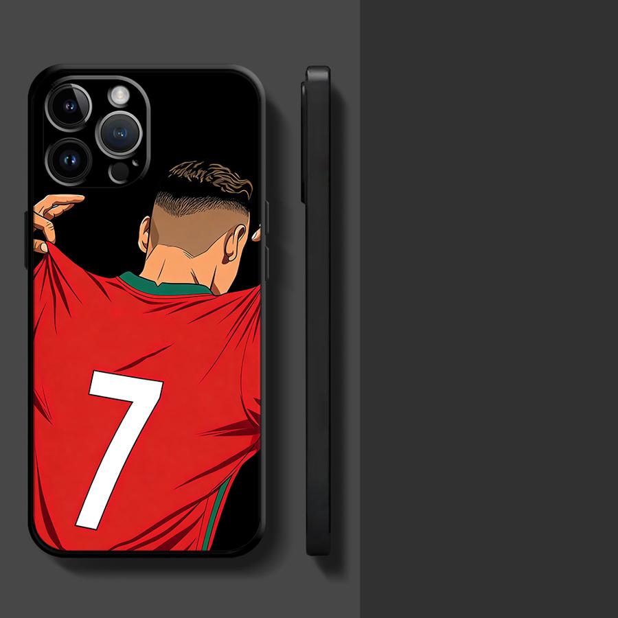Funda Phone Cover Phone Case for Apple iPhone 17 Pro Max XR XS MAX 12 15 Pro 7 8 17e Air 13 14 16 11 Football Number