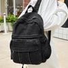 Sac à dos Style Décontracté ins Denim Lavé Japonais pour Fille Simple Brillant Polyvalent Étudiant Sac d'École Sac à dos Harajuku