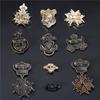 New Vintage Metal Badge British Crown Brooch Pin Retro Shield Medal Denim Pins for Backpack Accessories