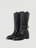 Komorebi Museum Handmade Leather Strap Mid-Calf Boots I Km107-P