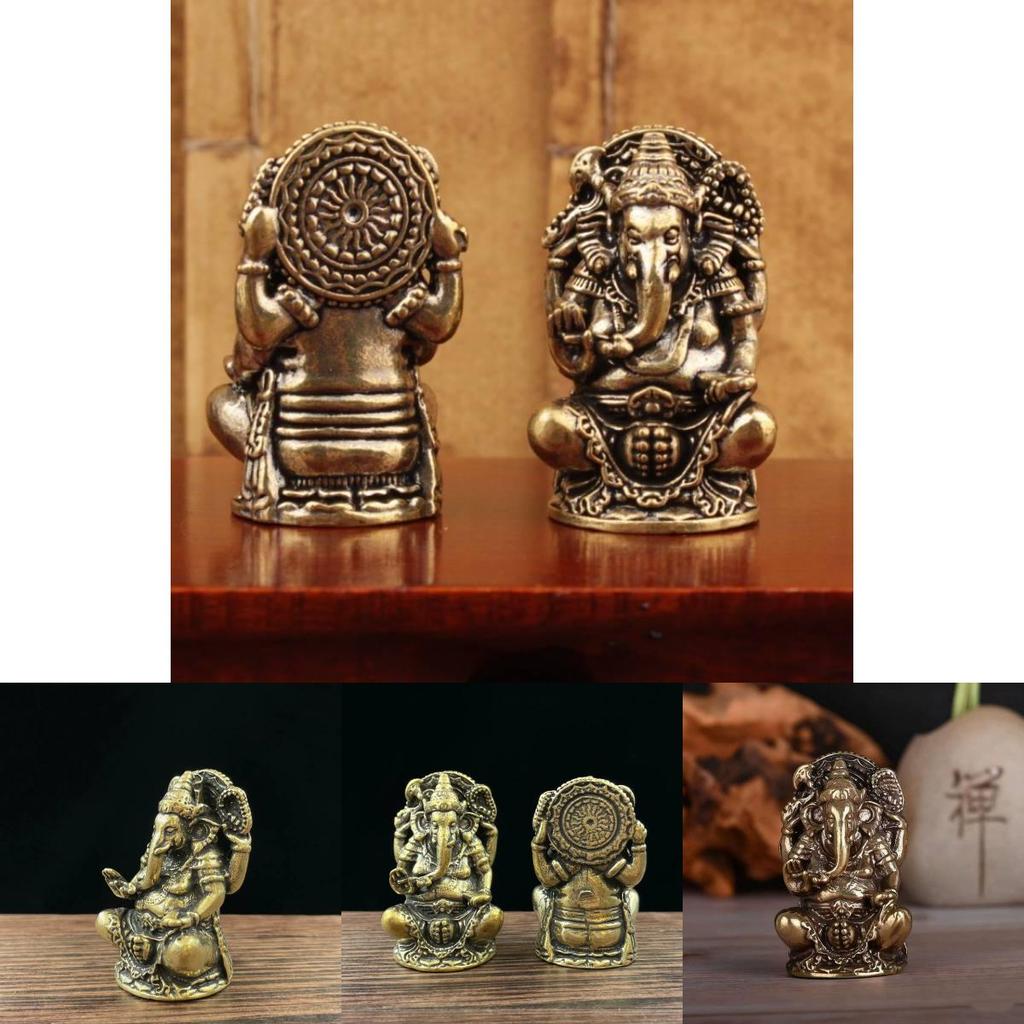 Lord Ganesa Sacred Brass Idol For Meditation Room And Spiritual Practice