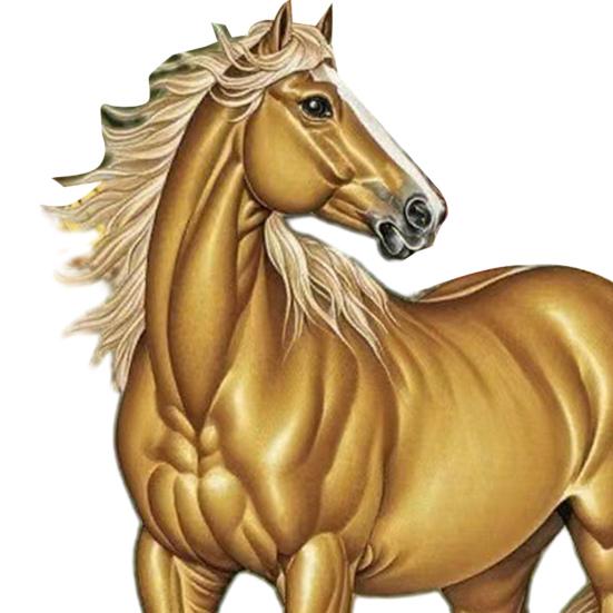 Sparkling Horse Ornament 2D Acrylic Hanging Decor Realistic Christmas Tree Horse Charm Elegant Equestrian Gift for Holiday Tree