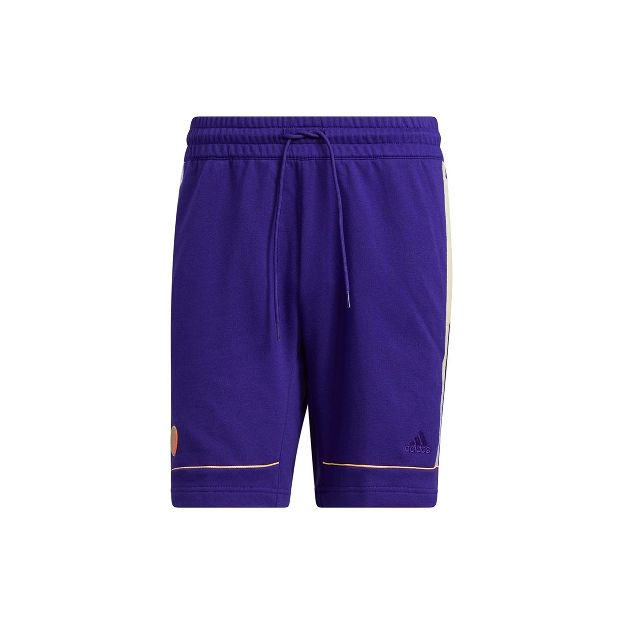 adidas Dm Short Stripe Basketball Sports Shorts Blue Purple Men s HB6765 XXL