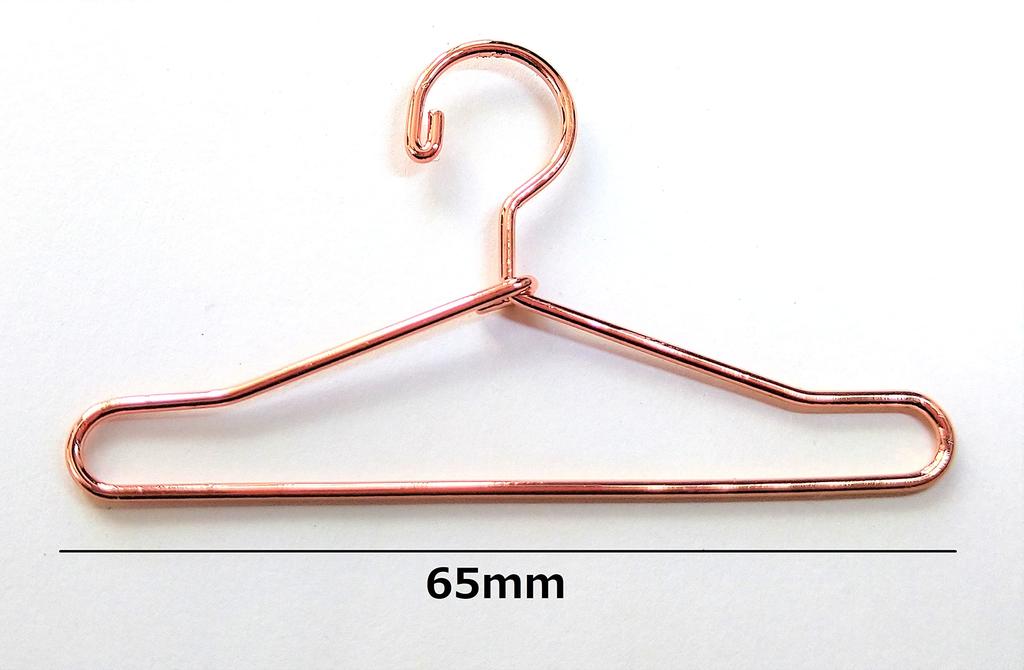 [Large] Height 30cm, 16 Size Doll, Long Dress Available, Hanger Rack for Dresses, Rose Gold, Pink Gold, Set of 10 Hangers, Doll Clothes, Dress-up