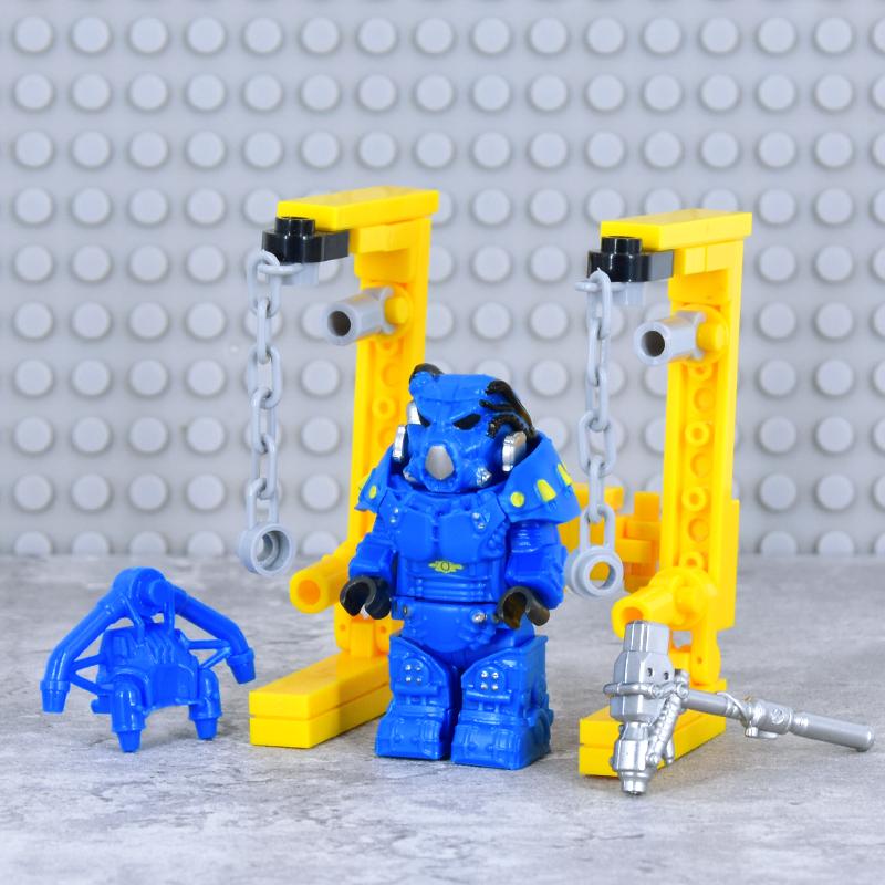 X-01 Askeri Askerler Mini Aksiyon fallouted Şövalyeler Braket Model Figürler Silahlar Robotlar Mecha Yapı Taşları Tuğlalar Oyuncaklar