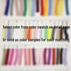 6mm Polyester Cotton Crochet Round Cord Hoodie Drawstring for Sportswear Pants with Alloy Cord End.