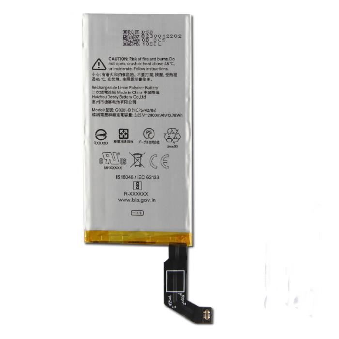 Batterie - GOOGLE - Pixel 4 (G020M/G020I-B) - Originale - Lithium Ion - Compatible Pixel 4