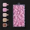 120pcs French Style Fake Toenail Press On Toe Foot Full Cover Square Nails Art Tips Wearable Nail Manicure Tool