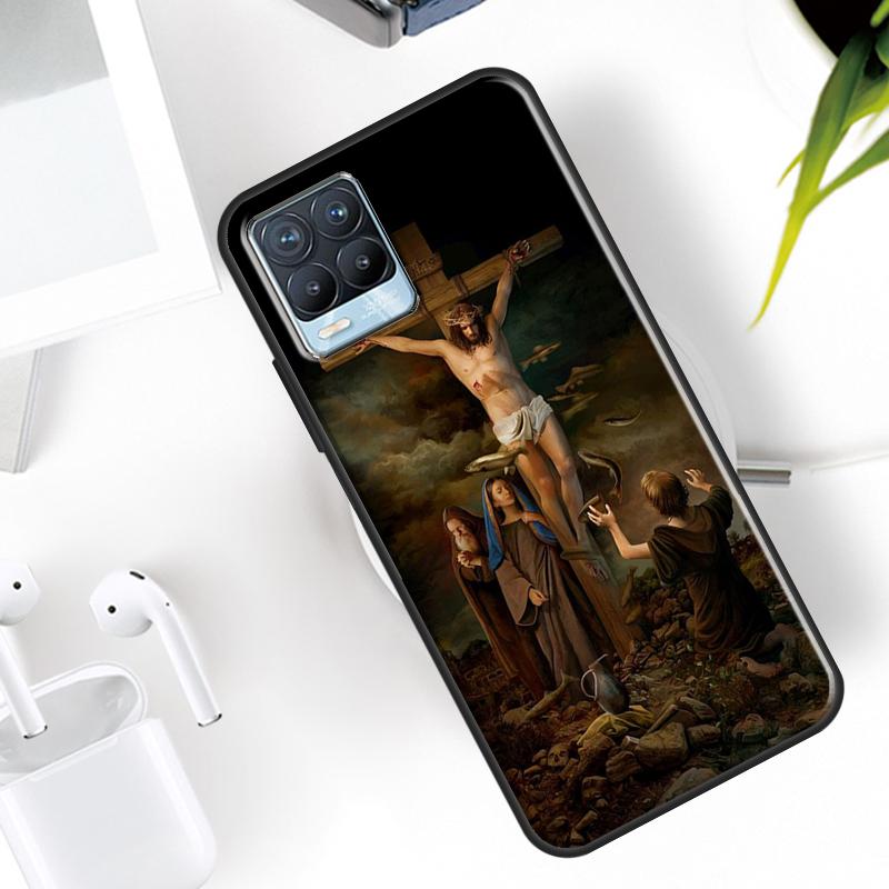 Jesus Cross Case For Realme 15 11 Pro Plus 12 13 14  C71 C75 C55 C51 C53 C25 C63 C61 C65 C67 GT6 GT7 Pro