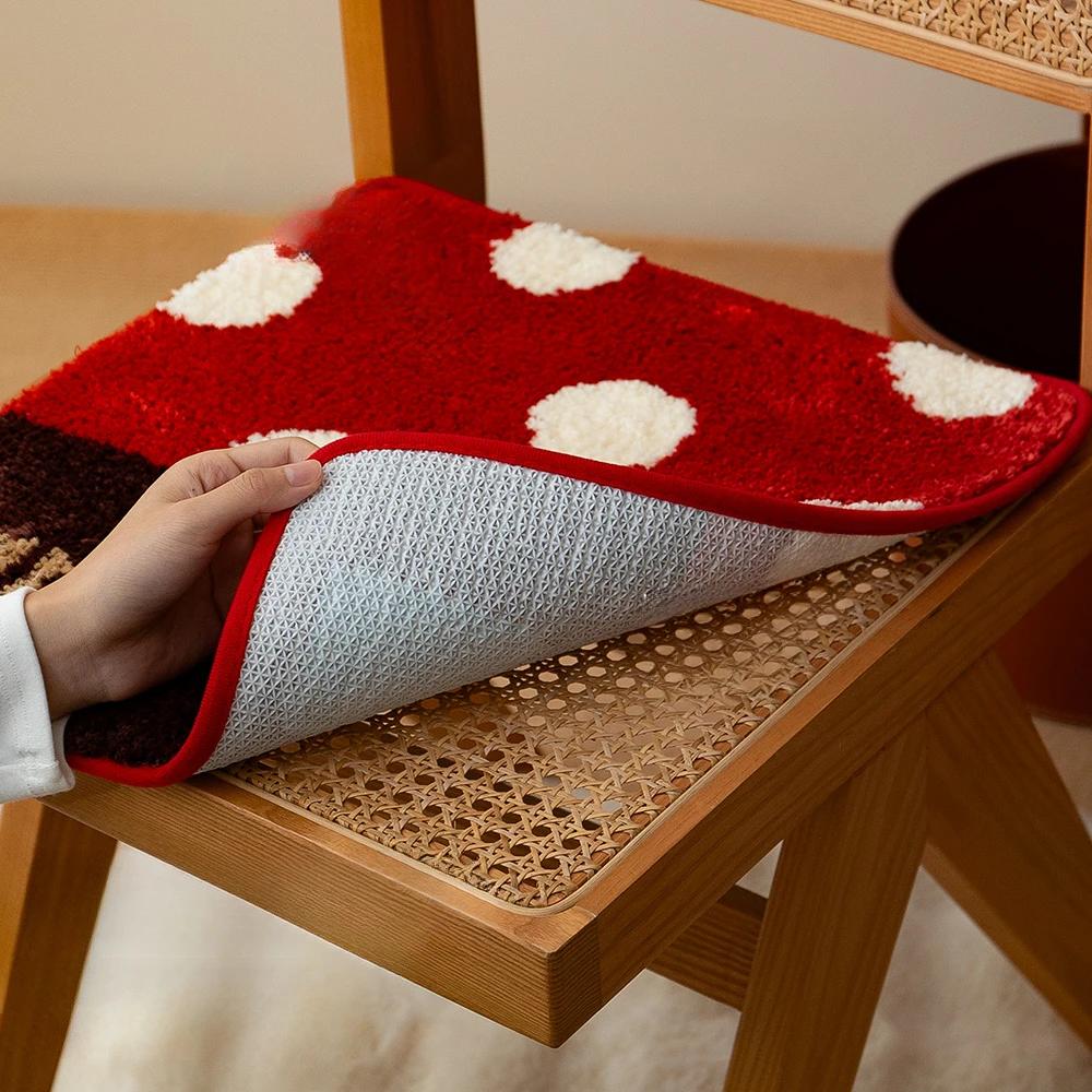 Cute Cartoon Plush Seat Cushion Modern Simple Household Accessories Office Creative Warm Bench Classroom Chair Butt Seat Cushion