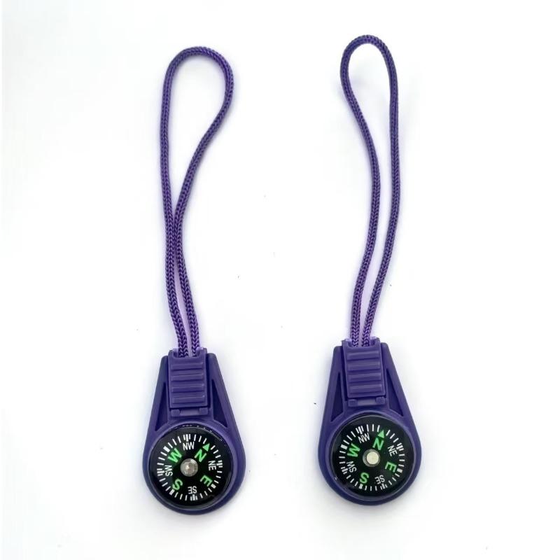 20mm Lanyard Compass Key Head Outdoor Compass Lanyard Zipper Head Portable