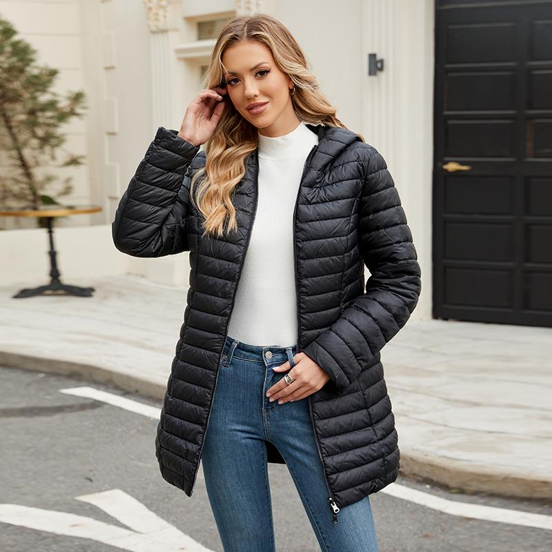 ziai Giacca Autunno Inverno da Donna con Cappuccio Indossabile da Entrambi i Lati Parka Slim Imbottito Caldo Piumino Trapuntato Moda Abbigliamento Femminile ZR-1379
